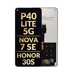 OLED Assembly without Frame for Huawei P40 Lite 5G / Nova 7 SE / Honor 30S (BLACK) (Premium)
