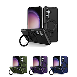 Hard PC Shockproof Case w /Ring Holder for Galaxy S21FE (Only Ground Shipping)