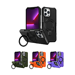 Hard PC Shockproof Case w /Ring Holder for iPhone 16 Pro Max (Only Ground Shipping)