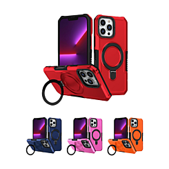 Hard PC Shockproof Case w /Ring Holder for iPhone 16 Pro (Only Ground Shipping)