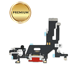 Buy the Charging Port Flex Cable for iPhone 11 in red, premium.