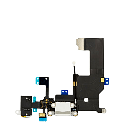 Charging Port Flex Cable with Headphone Jack (WHITE) for iPhone 5 (Premium)