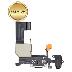 Charging Port Flex Cable for iPhone 5C (BLACK) (Premium)