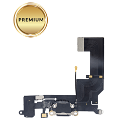 Charging Port Flex Cable for iPhone 5SE (BLACK) (Premium)