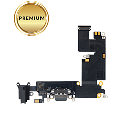 Charging Port Flex Cable for iPhone 6 Plus (BLACK) (Premium)