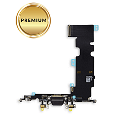 Charging Port Flex Cable for iPhone 8 Plus (BLACK) (Premium)