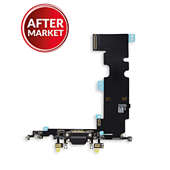 Charging Port Flex Cable for iPhone 8 Plus (BLACK) (Aftermarket)