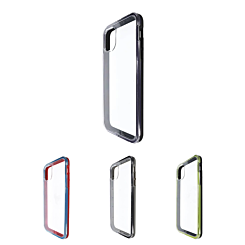 iPhone 11 Pro Max Clear Crystal Hybrid Color Bumper Case