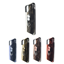 iPhone 11 Pro Max Glossy Mirror TPU with Magnetic Ring Case