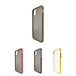 iPhone 11 Pro Max Hard PC Rear / Soft TPU Colorful Border Case