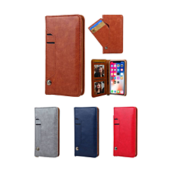 iPhone 11 Pro Max Luxury Leather Wallet Case with Credit Card Slot