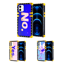 iPhone 12 / 12 Pro Square Case w/Blue Light Design