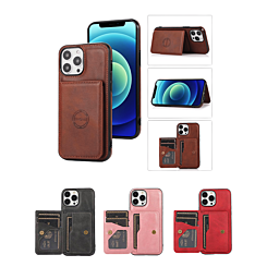 iPhone 12 Mini Leather Pocket Wallet Case