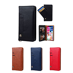 iPhone 12 Mini Luxury Leather Wallet Case with Credit Card Slot