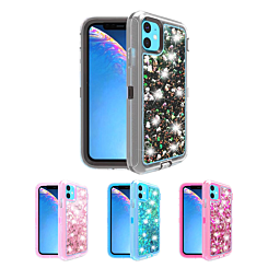 iPhone 12 Mini Protective Glitter Liquid Bumper Case