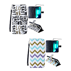 iPhone 13 Pro Max Printed Design Sport Wallet Case