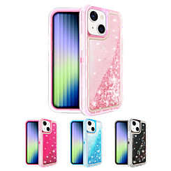 iPhone 14 Plus / 15 Plus Protective Glitter Liquid Bumper Case