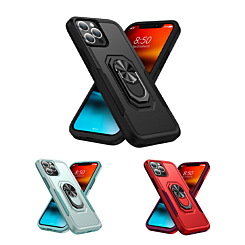 iPhone 14 Pro Max Dual Layers Shockproof Strong Case w/Ring