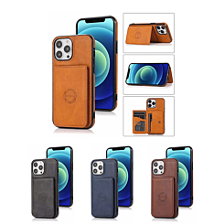 iPhone 14 Pro Max Leather Pocket Wallet Case