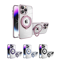 iPhone 14 Pro Max Magnetic Clear Cases w/ Magsafe Ring Stand