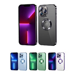 iPhone 14 Pro Max Shiny Wireless Charging Clear Case