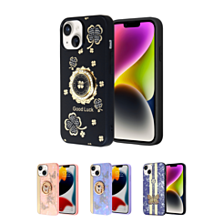iPhone 15 Luxury Diamond Shiny Cases w/Butterfly Design