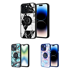 iPhone 15 Pattern Design Hard PC Rear/Soft TPU Case