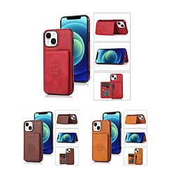 iPhone 14 Plus / 15 Plus Leather Pocket Wallet Case