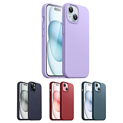 iPhone 14 Plus / 15 Plus New Leather Case w/ Wireless Charger