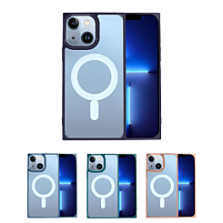 iPhone 14 Plus / 15 Plus Square Wireless Charging Clear Case