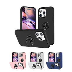 iPhone 15 Pro Max Dual Layer Case w/ Magnetic Ring