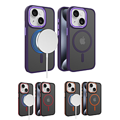 iPhone 15 Slim Non-Slip Translucent Matte Wireless Charging Case