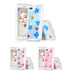 iPhone 6/6S/7/8 New Desing Real Dried Flower Shiny Case
