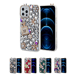 iPhone 7/8 Crystal Flower Perfume Silicone Hard Case