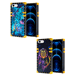 iPhone 7G / 8G / SE 2020 Acrylic Mirror Shiny Scratchproof Square Case w/Ring