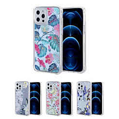 iPhone 8/7 Flower Print Design Hard Clear Case