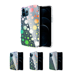 iPhone XR Laser Rainbow Soft TPU and Hard Plastic Case