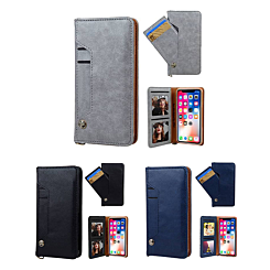iPhone XR Luxury Leather Wallet Case with Credit Card