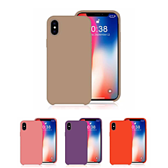 iPhone XR Soft Solid Silicone Case (Full Bottom Open)