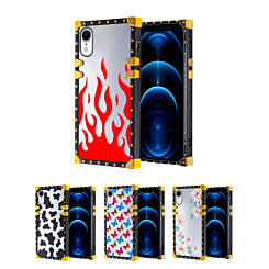 iPhone XR Square Case with Mirror Design