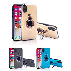 iPhone XR TPU Design Magnet Case Cover with I-Ring