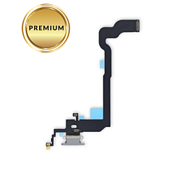 Charging Port Flex Cable for iPhone X (WHITE) (Premium)