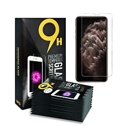 Purchase the Clear Tempered Glass for iPhone 11 Pro, XS, and X — V3, 2.5D, pack of 10.
