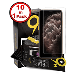Stock up on the Clear Tempered Glass for iPhone 11 and XR, version 2, 2.5D, pack of 10.