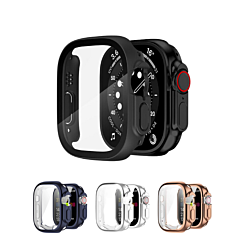 iWatch 49mm Hard PC Bumper Case w/ Tempered Glass