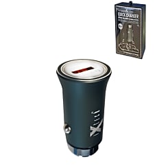 iXtech USB-A Fast Car Charger (GRAY) (18W) (Only Ground Shipping)