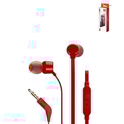 JBL Tune 110 Wired In-Ear Headphones (RED) (Only Ground Shipping)