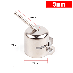 Kaigexin 850 Universal Hot Air Gun Head Short Welding Nozzle - 3mm