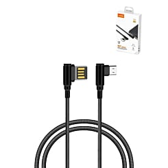 LDNIO LC421 90 Degree USB A-M Charging Cable (GRAY) (6ft) (12W) (Only Ground Shipping)
