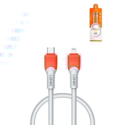 LDNIO LC601 USB C-L Non-MFI Charging Cable (ORANGE) (3ft) (30W) (Only Ground Shipping)